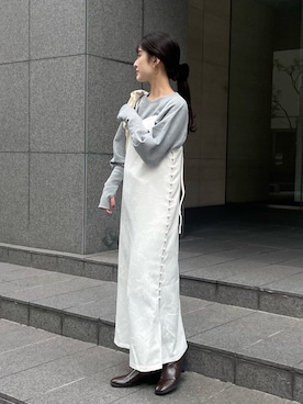 「CLEIO（クレイオ）のアイテム（ワンピース/ドレス）」を使った、sakiさん（レディース・160cm）の春コーディネート