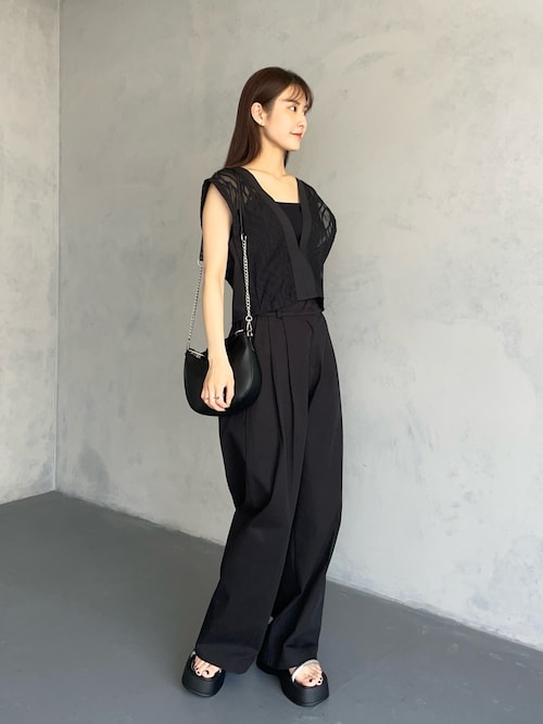 cheriella】WEB限定コットンセンタープレスパンツ（スラックス
