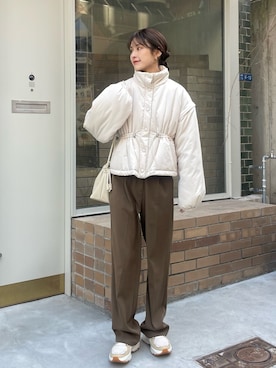 「CLEIO（クレイオ）のアイテム（ジャケット/アウター）」を使った、sakiさん（レディース・160cm）の冬コーディネート