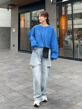 「GRL（グレイル）のアイテム（パンツ）」を使った、sakiさん（レディース・160cm）の秋コーディネート