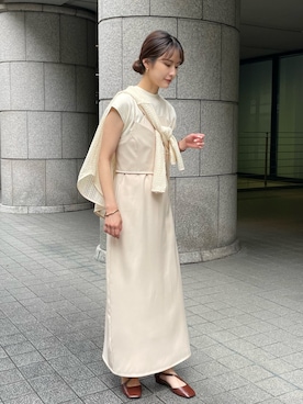 「CLEIO（クレイオ）のアイテム（ワンピース/ドレス）」を使った、sakiさん（レディース・160cm）の夏コーディネート