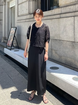 「CLEIO（クレイオ）のアイテム（ワンピース/ドレス）」を使った、sakiさん（レディース・160cm）の夏コーディネート