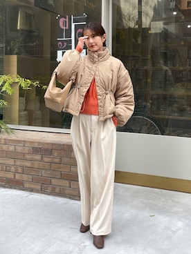 「CLEIO（クレイオ）のアイテム（ジャケット/アウター）」を使った、sakiさん（レディース・160cm）の秋コーディネート