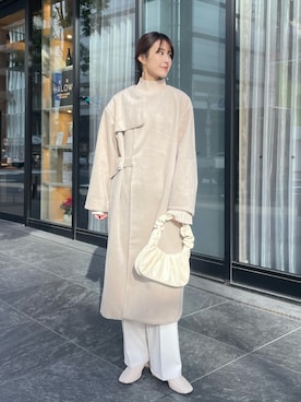 「CLEIO（クレイオ）のアイテム（その他アウター）」を使った、sakiさん（レディース・160cm）の冬コーディネート