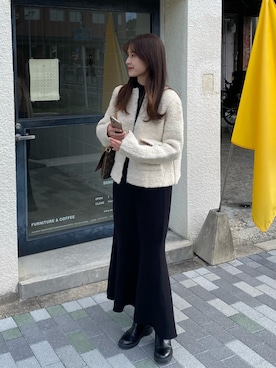 「CLEIO（クレイオ）のアイテム（ワンピース/ドレス）」を使った、sakiさん（レディース・160cm）の秋コーディネート