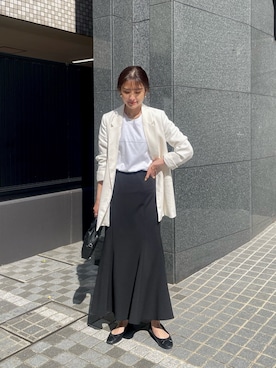 「H&M（エイチ・アンド・エム）のアイテム（ジャケット/アウター）」を使った、sakiさん（レディース・160cm）の春コーディネート