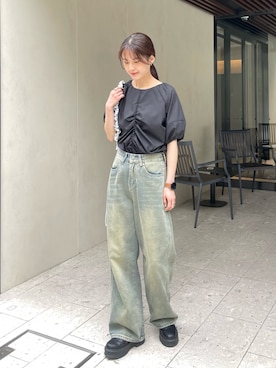 「プチブラ」｜sakiさん（レディース・160cm）の春コーディネート