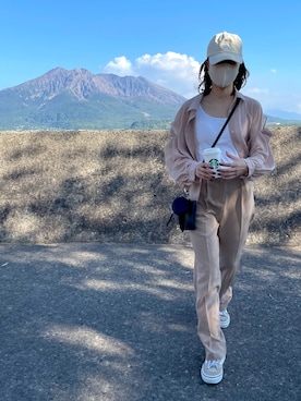 「桜島」｜9sacoさん（レディース・159cm）の秋コーディネート