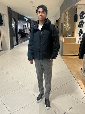 「ABAHOUSE（アバハウス）のアイテム」を使った、Makotoさん（メンズ・180cm）の冬コーディネート