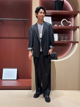 「ABAHOUSE（アバハウス）のアイテム」を使った、Makotoさん（メンズ・180cm）の春コーディネート