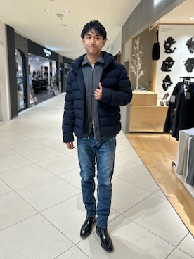 「ABAHOUSE（アバハウス）のアイテム」を使った、Makotoさん（メンズ・180cm）の冬コーディネート