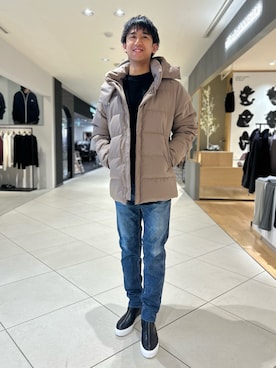 「ABAHOUSE（アバハウス）のアイテム」を使った、Makotoさん（メンズ・180cm）の冬コーディネート