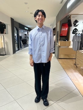 「アイテム（ドレスシューズ）」を使った、Makotoさん（メンズ・180cm）の夏コーディネート