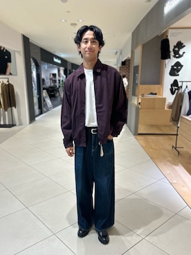 「アイテム（ブルゾン）」を使った、Makotoさん（メンズ・180cm）の秋コーディネート