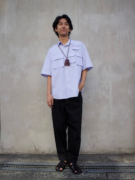 「アイテム（その他小物）」を使った、Makotoさん（メンズ・180cm）の夏コーディネート