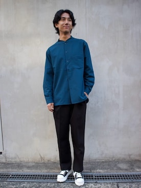 「アイテム（スウェットパンツ）」を使った、Makotoさん（メンズ・180cm）の秋コーディネート