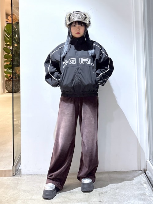 セール】X-girl LOGO EMBROIDERY JACKET（ブルゾン）｜X-girl