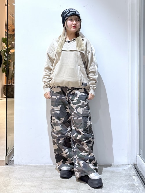 WASHED 2WAY WIDE LEG CARGO PANTS（カーゴパンツ）｜X-girl（エックス
