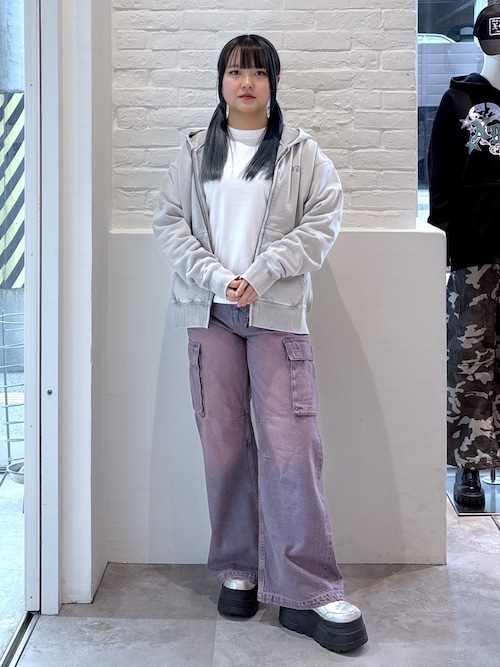 CURSIVE LOGO DENIM CARGO PANTS（デニムパンツ）｜X-girl（エックス