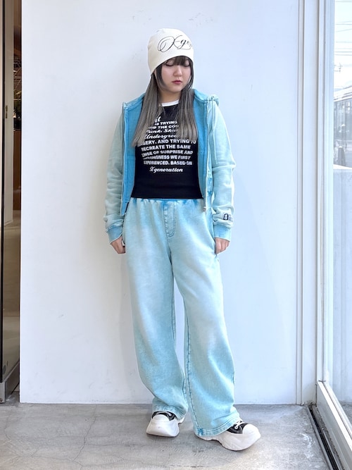 FACE LABEL WASHED SWEATPANTS（スウェットパンツ）｜X-girl（エックス