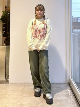 「アイテム（バックパック/リュック）」を使った、かのんさん（レディース・155cm・20代）の秋コーディネート