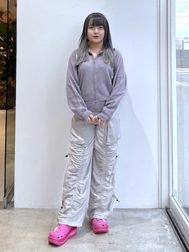 「X-girl（エックスガール）のアイテム」を使った、かのんさん（レディース・155cm）の秋コーディネート