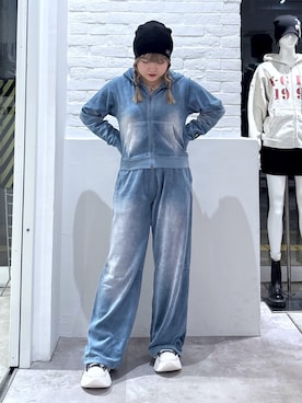 「アイテム（ニットキャップ/ビーニー）」を使った、かのんさん（レディース・155cm）の秋コーディネート