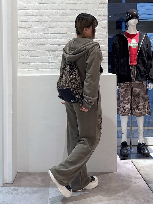 X-girl ダメージスウェットパンツ DISTRESSED SWEATPANTS（スウェットパンツ）｜X-girl（エックスガール