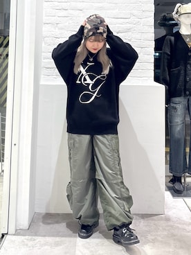 「アイテム（ニットキャップ/ビーニー）」を使った、かのんさん（レディース・155cm）の秋コーディネート