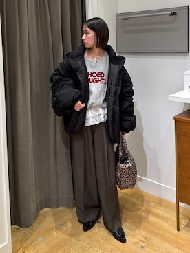 「ROSE BUD（ローズバッド）のアイテム（パンツ）」を使った、ゆうりさん（レディース・155cm）の冬コーディネート