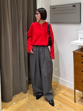 「ROSE BUD（ローズバッド）のアイテム（パンツ）」を使った、ゆうりさん（レディース・155cm）の冬コーディネート