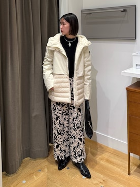 「ROSE BUD（ローズバッド）のアイテム（パンツ）」を使った、ゆうりさん（レディース・155cm）の冬コーディネート