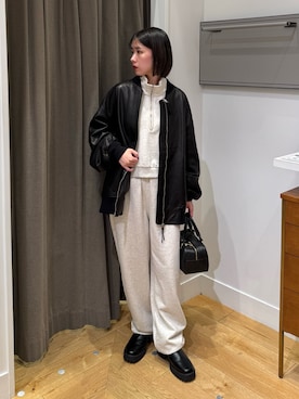 「アイテム（ジャケット/アウター）」を使った、ゆうりさん（レディース・155cm）の冬コーディネート