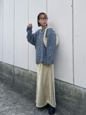 「アイテム（ハンドバッグ）」を使った、misakiさん（レディース・160cm）の冬コーディネート