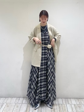 「KBF（ケイビーエフ）のアイテム（トップス）」を使った、misakiさん（レディース・160cm）の春コーディネート