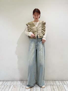 「SMELLY」｜misakiさん（レディース・160cm）の春コーディネート