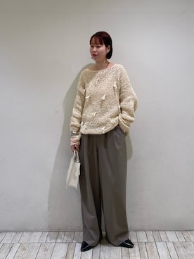 「KBF（ケイビーエフ）のアイテム（トップス）」を使った、misakiさん（レディース・160cm）の春コーディネート