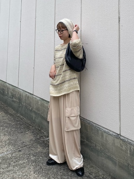 「アイテム（ハンドバッグ）」を使った、misakiさん（レディース・160cm）の秋コーディネート