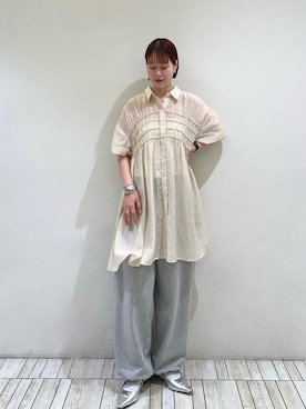 「KBF（ケイビーエフ）のアイテム（ワンピース/ドレス）」を使った、misakiさん（レディース・160cm）の春コーディネート