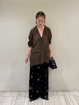 「アイテム（その他アウター）」を使った、misakiさん（レディース・160cm）の秋コーディネート