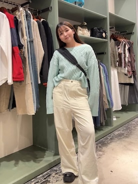 「niko and...（ニコアンド）のビンテージコーデュロイパンツ（その他パンツ、ベージュ系）」を使った、oka0025さん（レディース）の秋コーディネート