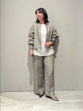「qualite（カリテ）のアイテム（パンツ）」を使った、HATTORIさん（レディース・155cm）の春コーディネート