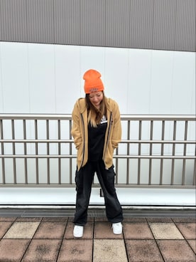 「AVIREX海老名」｜「アイテム（帽子）」を使った、あいさん（レディース・161cm）の秋コーディネート