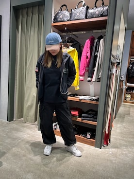 「AVIREX海老名」｜「アイテム（帽子）」を使った、あいさん（レディース・161cm）の冬コーディネート