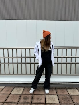 「AVIREX海老名」｜「アイテム（帽子）」を使った、あいさん（レディース・161cm）の秋コーディネート
