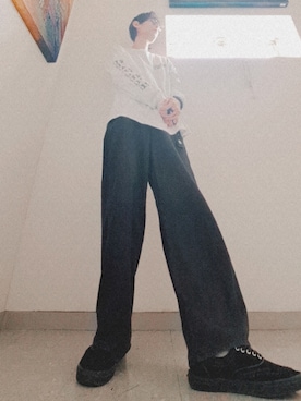 「バンドTシャツ」｜taaさん（メンズ・183cm）の春コーディネート