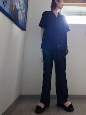「Dickies（ディッキーズ）のアイテム（トップス）」を使った、taaさん（メンズ・183cm）の春コーディネート