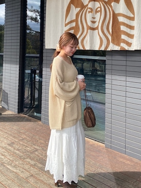 「mystic（ミスティック）のアイテム」を使った、happyo9さん（骨格ストレート・レディース・153cm）の春コーディネート