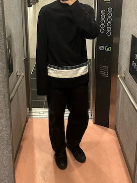 「NAMACHEKO（ナマチェコ）のアイテム」を使った、vinegarさん（メンズ・177cm）の秋コーディネート