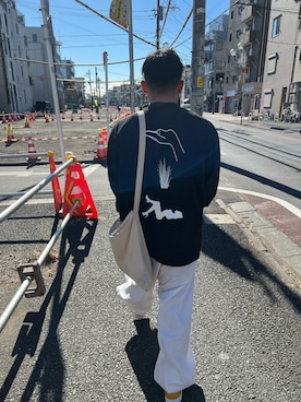 「SON OF THE CHEESE（サノバチーズ）のアイテム」を使った、sooさん（メンズ・163cm）の冬コーディネート